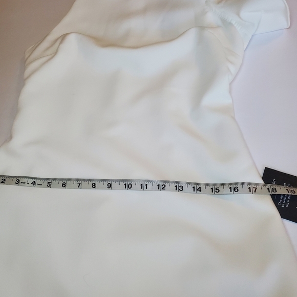 Lulus Dinah White One Shoulder Dress Sz M - Picture 10 of 17